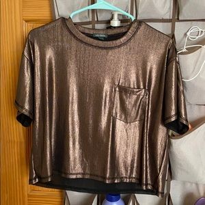 Metallic crop top